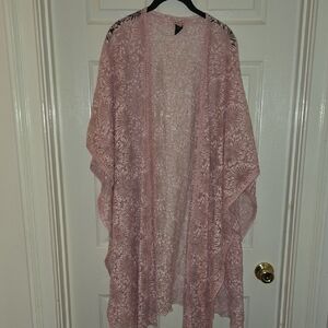 POL Pink Lace Women Kimino